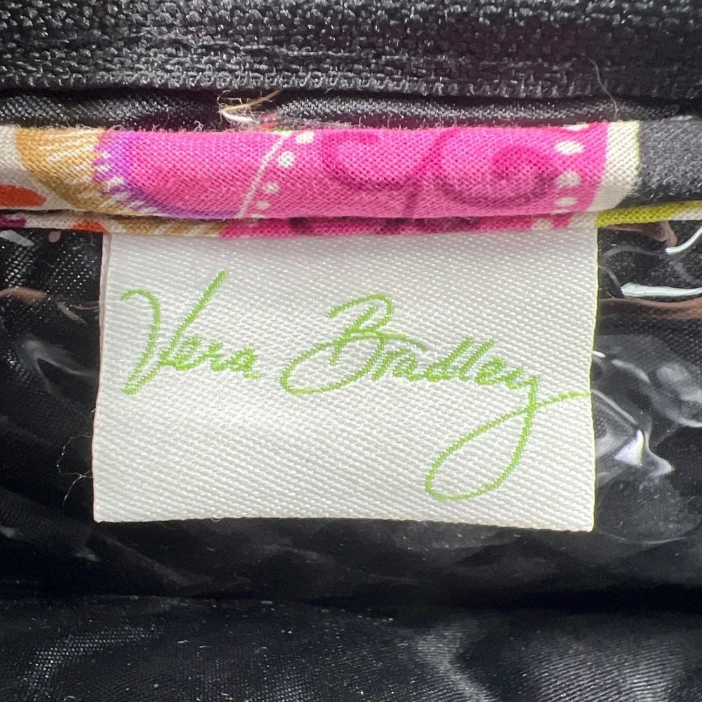 Vera Bradley Plum Crazy Hanging Travel Organizer Floral Quilted Toiletry Bag GUC